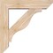 Ekena Millwork Funston Slat Smooth Bracket w/ Offset Brace, Douglas Fir, 5 1/2"W x 22"D x 22"H BKT0604X22X22FST06SDF - alternate 3